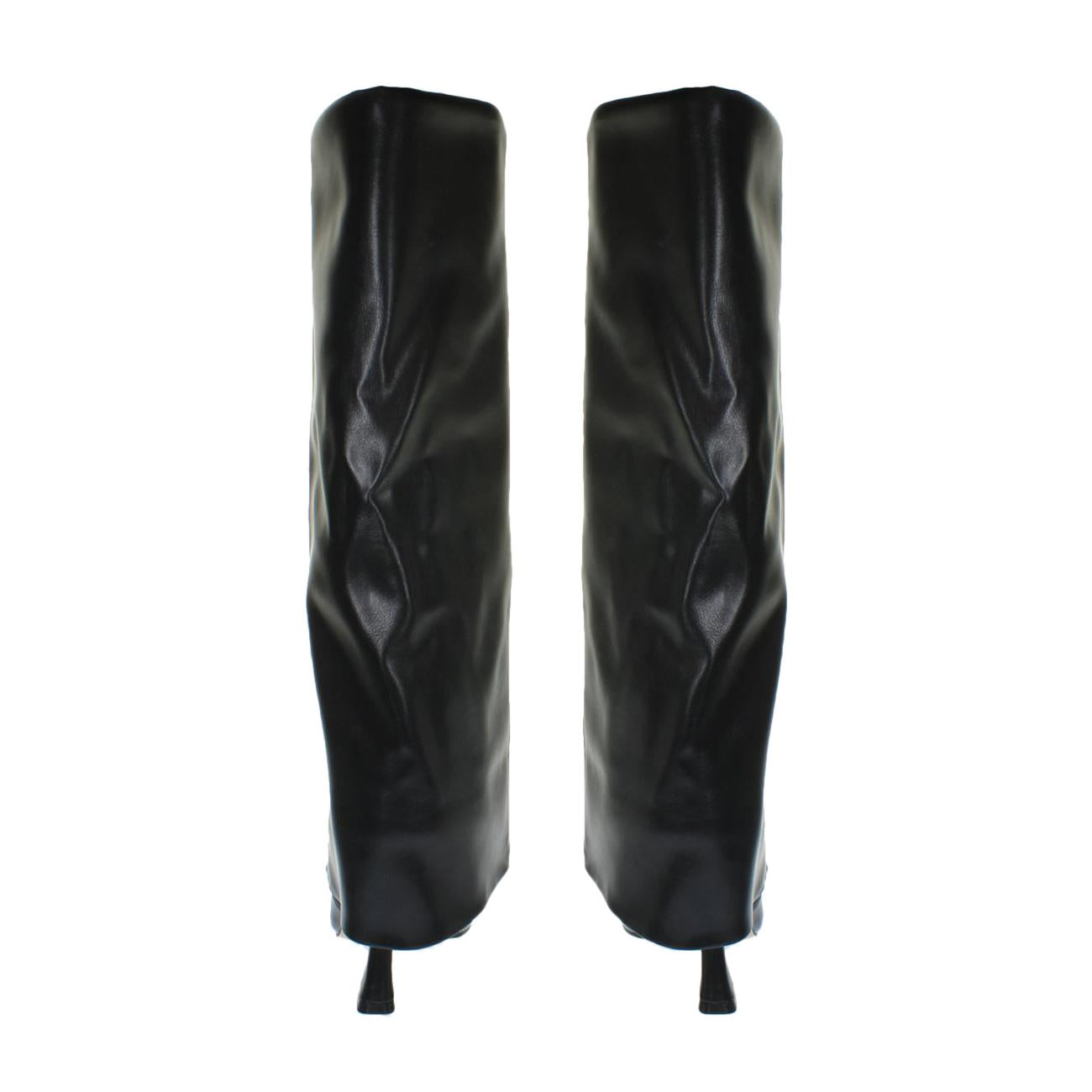 Stivali Alti Con Tacco E Gambale Donna Nero 8687 NERO KHARISMA 