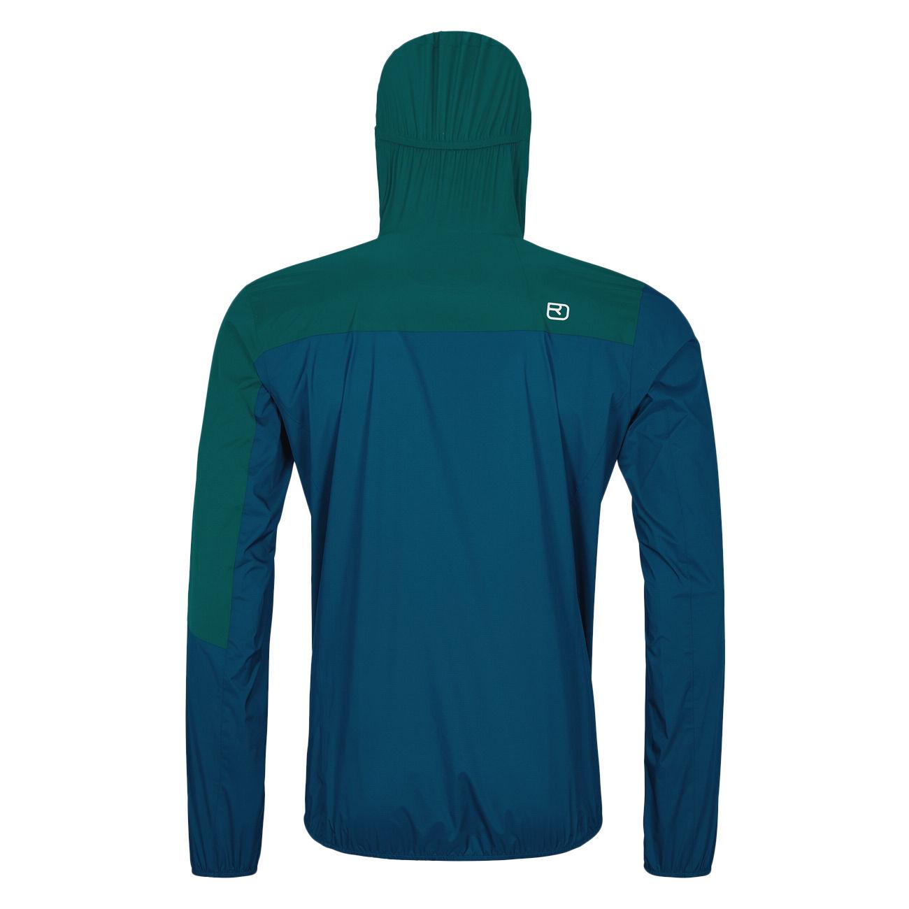 GIACCA U. 2.5L CIVETTA JACKET IMPERMEABILE ORTOVOX 70250 PETROL BLUE ORTOVOX 