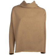 Dolcevita over con maniche a coste B2090 203 NATURALE BASE 