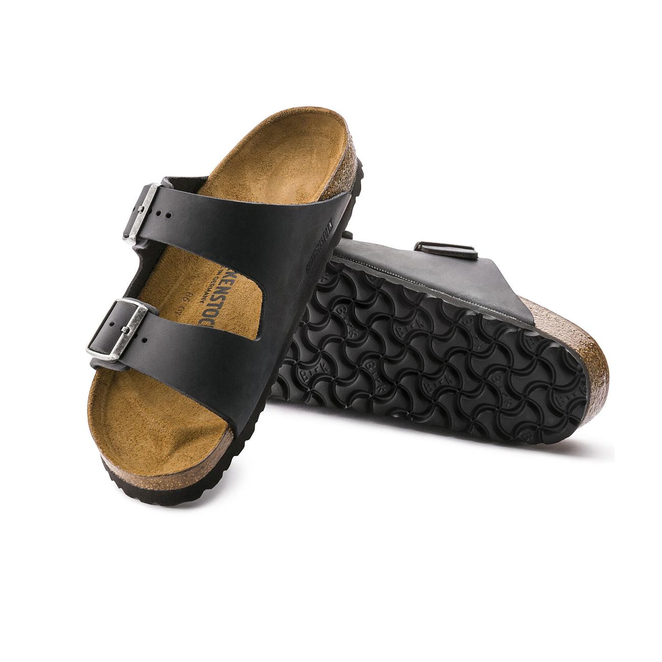 Sandali Arizona In Pelle Unisex Black 0552113 BLACK BIRKENSTOCK 