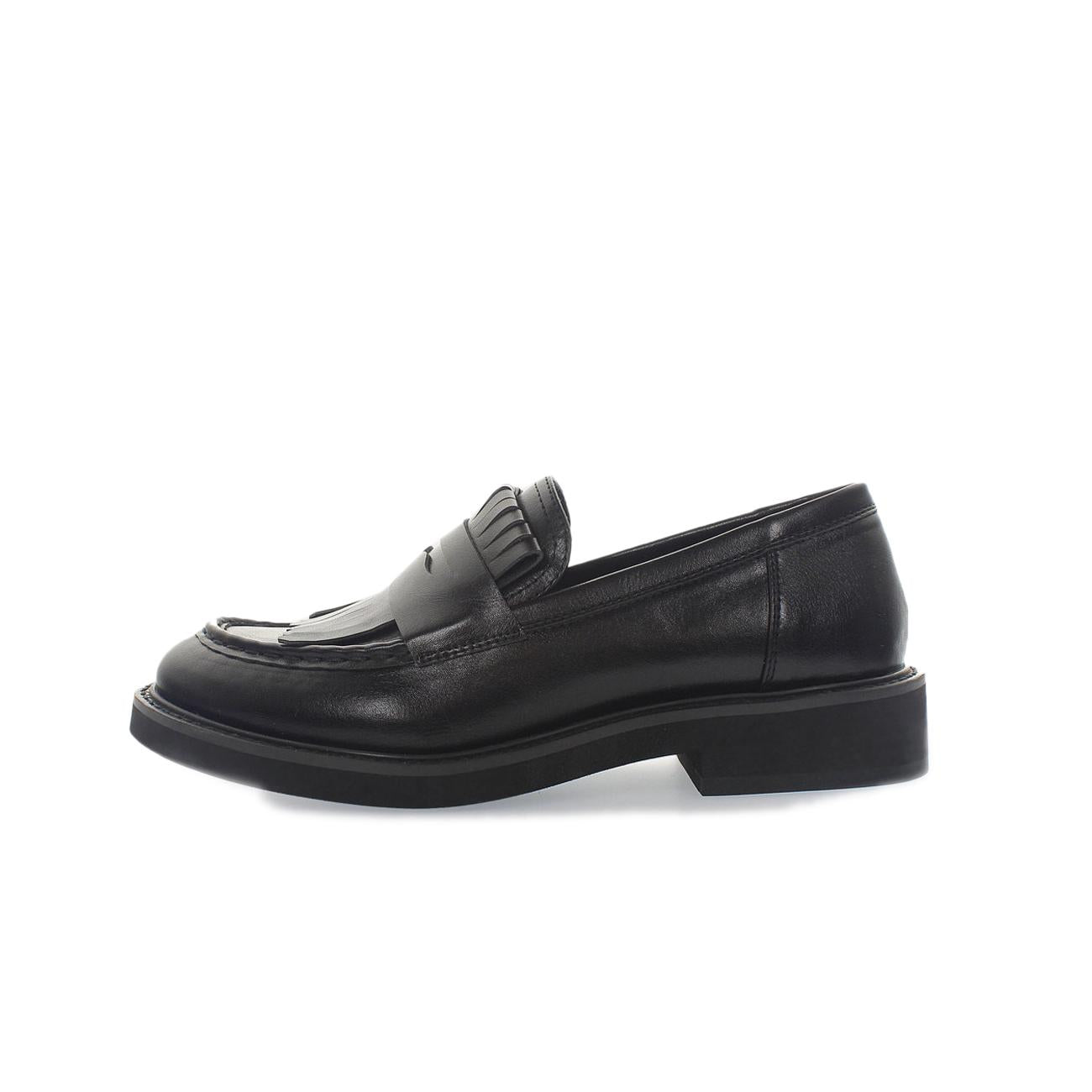 Mocassini Soft Con Frangia Donna Nero 8301/ NERO KHARISMA 