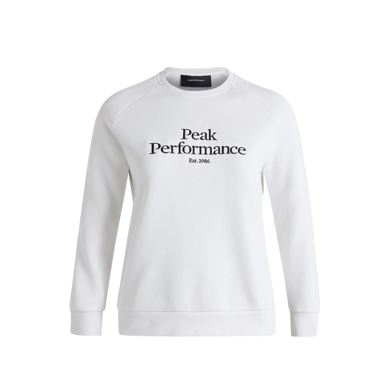 Felpa Original Donna Off White Black G77752 320 OFFWHITE/BLACK PEAK PERFORMANCE 