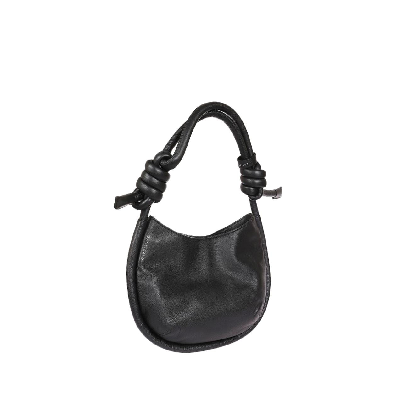 Borsa Demi' Piuma Knot Baby Donna Nero 068550 0660000 BABY Z0001 BLACK NERO ZANELLATO 