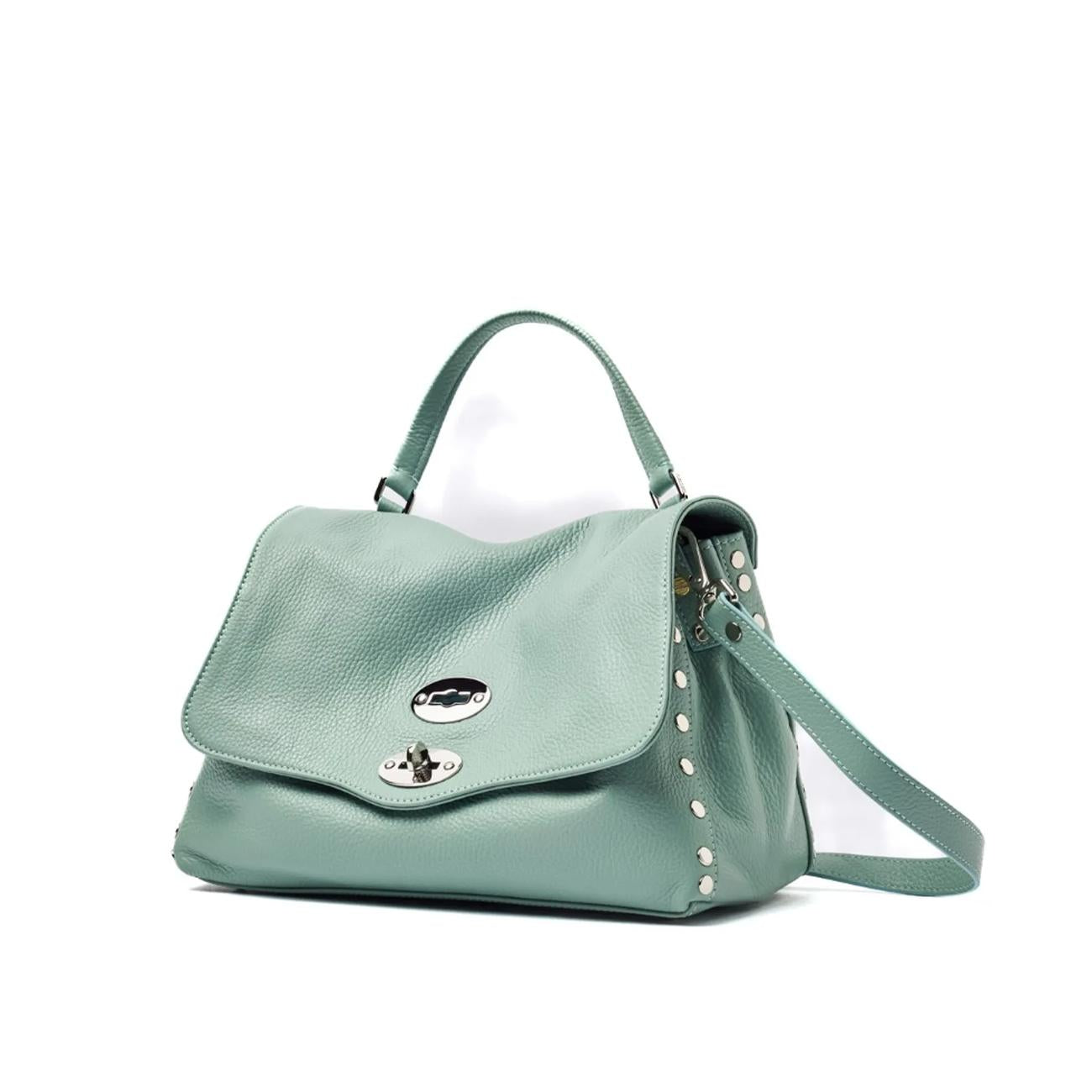 Borsa Postina S Daily Donna Nero 068010 0040000 S Z0495 GREEN PIPERITA ZANELLATO 