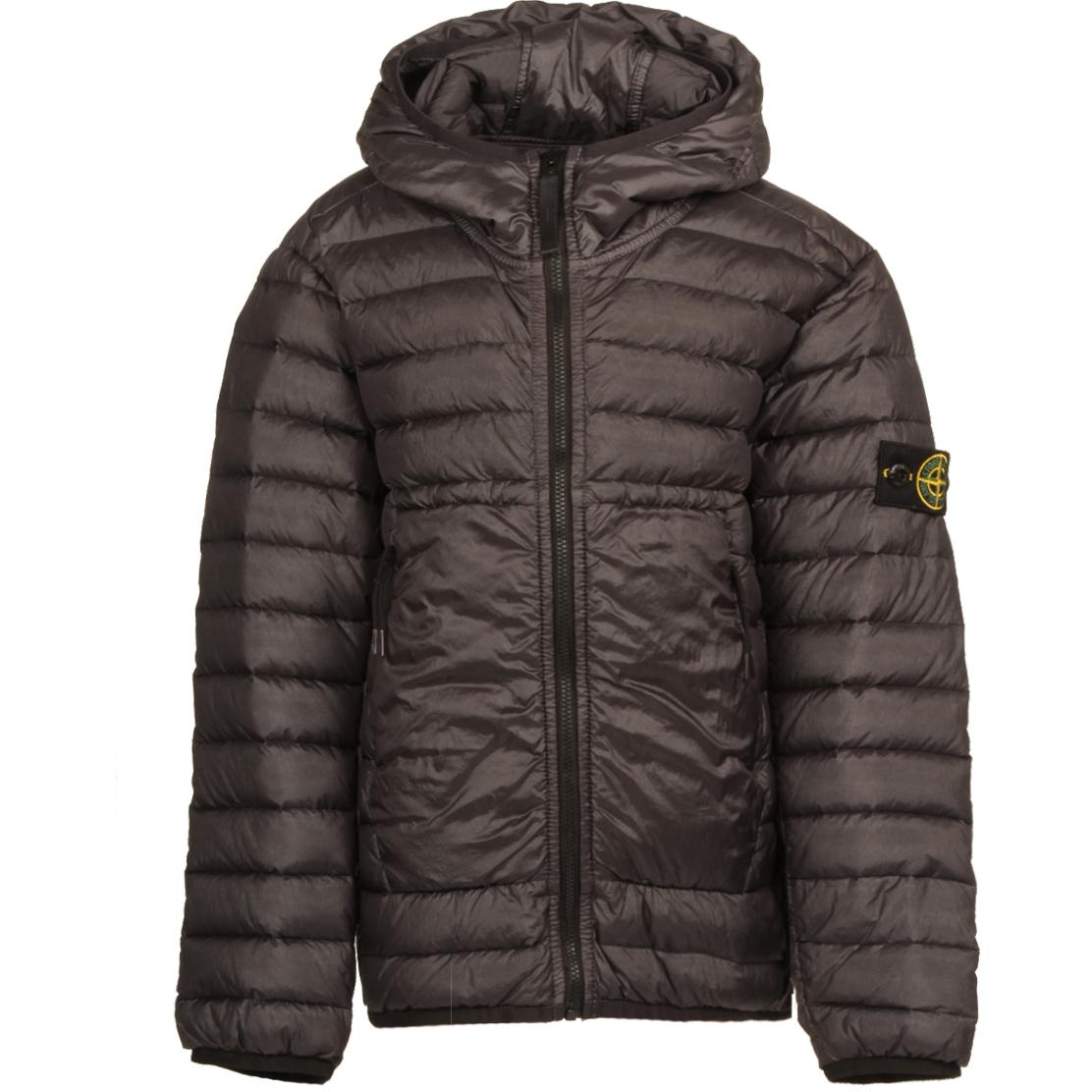 Piumino Con Cappuccio Kids Charcoal 40932 V0065 CHARCOAL STONE ISLAND 
