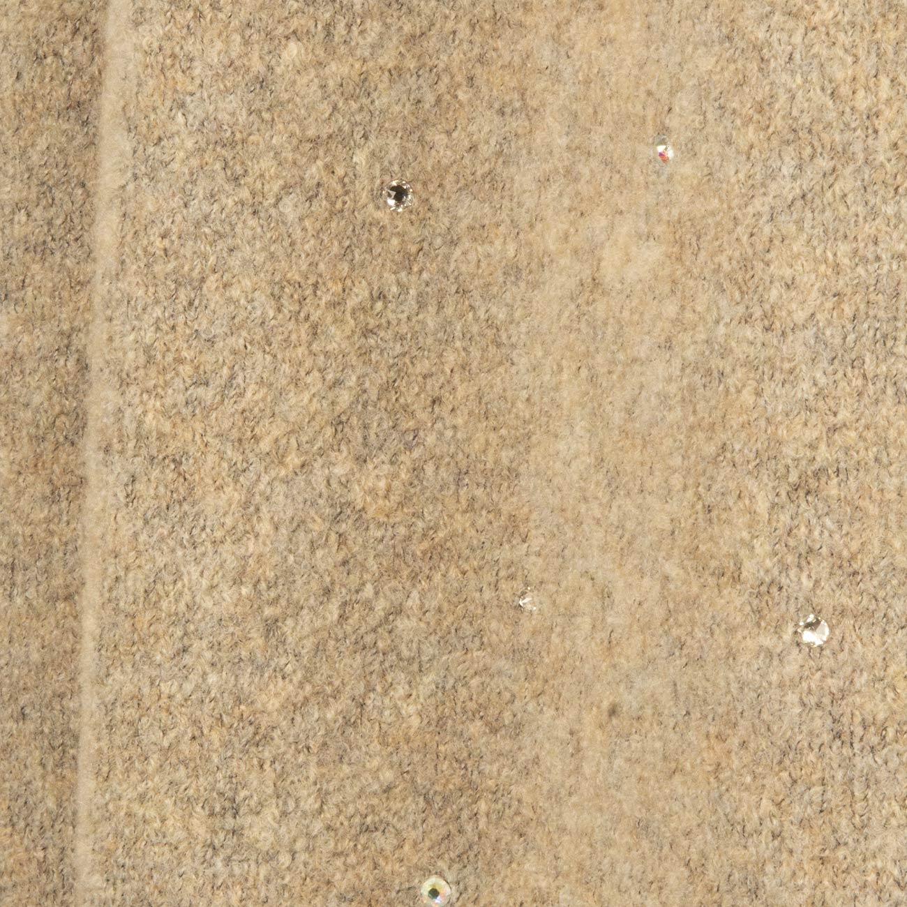 Cardigan Con Strass Donna Beige 23242/24032 111 BEIGE GRAN SASSO 