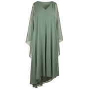 Abito Lungo In Georgette 7072P100299N B5 GREEN WATER ELENA MIRO' 