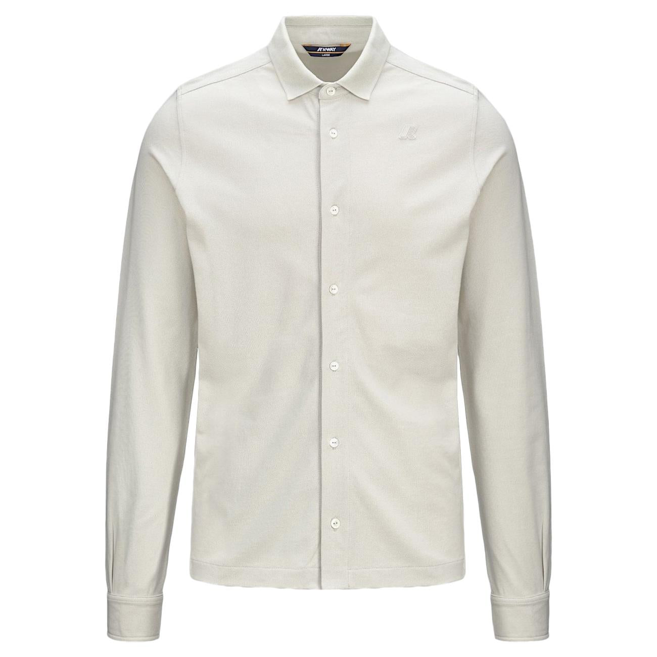 Camicia Timothee Pique K21425W 634 BEIGE LT K-WAY 