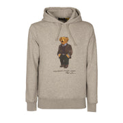 Felpa Orsetto Patch Uomo Andover Hthr Bear 710853309 027 ANDOVER HTHR BEAR POLO RALPH LAUREN 