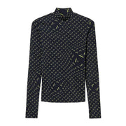 TWIN SET Lupetto Sapphire Con Logo Donna Nero Giallo Fluo AT/212AT2310 06578NERO.ST.GIALLOFLUO 