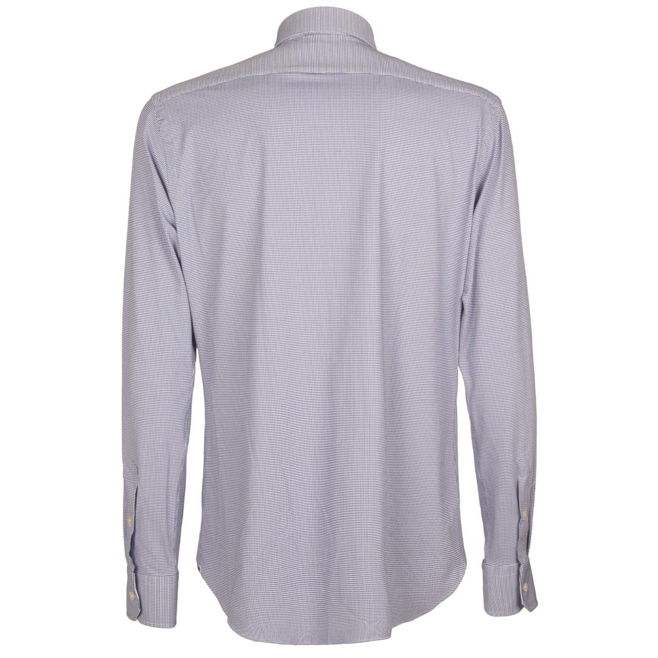 Camicia Microdisegno Active Uomo Bianco Blu 51610 003 BIANCO/BLU XACUS 