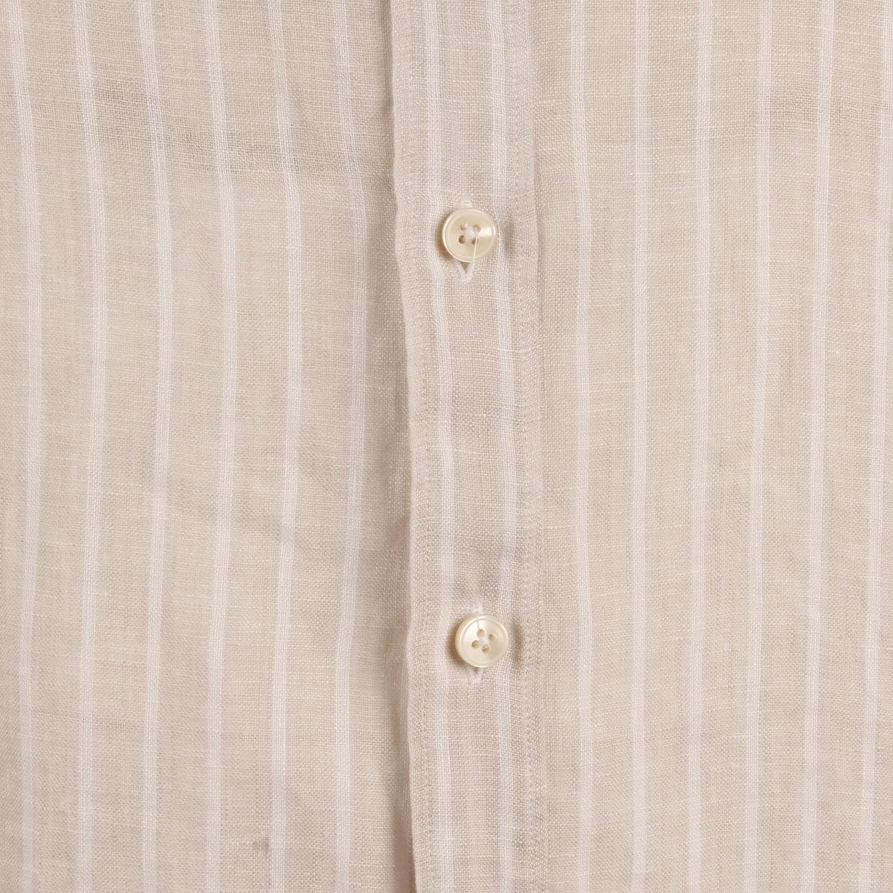 CAMICIA U. M/L RIGATA C/FRANCESE GUGLIELMINOTTI BCWCUU RS1/BEIGE/B.CO GUGLIELMINOTTI 