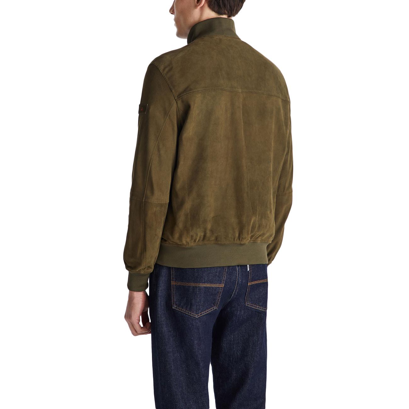 Giacca Sands Suade PE 08 In Pelle Scamosciata PEU5743 99012407 471 VERDE MILITARE PEUTEREY 