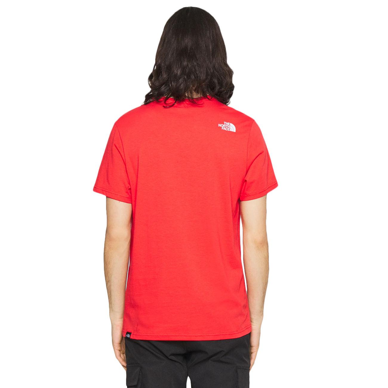 T-Shirt Standard Maxi Logo Uomo Red NF0A4M7X V331HORIZONRED THE NORTH FACE 