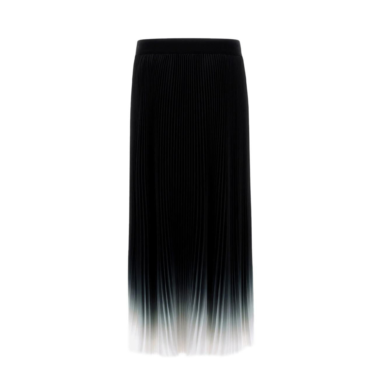 Gonna Plisset Degrade' Donna Nero Bianco GN000022D12621 9310 NERO/BIANCO HERNO 