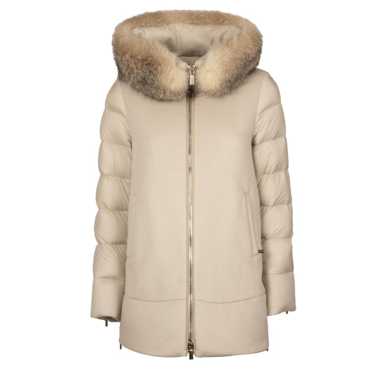 Cappotto Fresia In Lana Con Pelliccia Donna Marmo MODGI300007 U0105 MARMO MOORER 