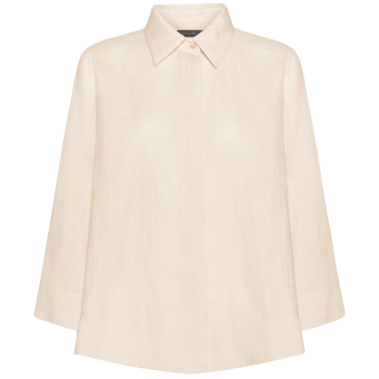 Camicia Boxy In Lino 5013P000322N 002 SABBIA ELENA MIRO' 