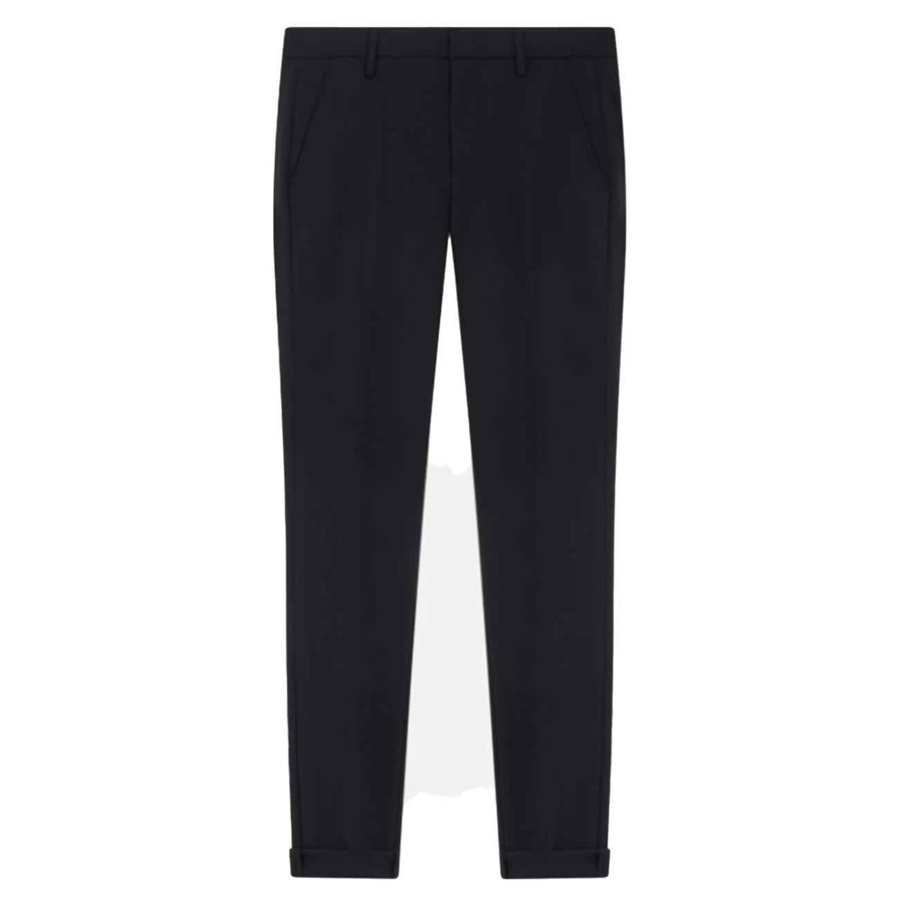 Pantalone Gaubert Slim In Tela Di Lana UP235-TS0009-XXX-DU-W25 999 NERO DONDUP 