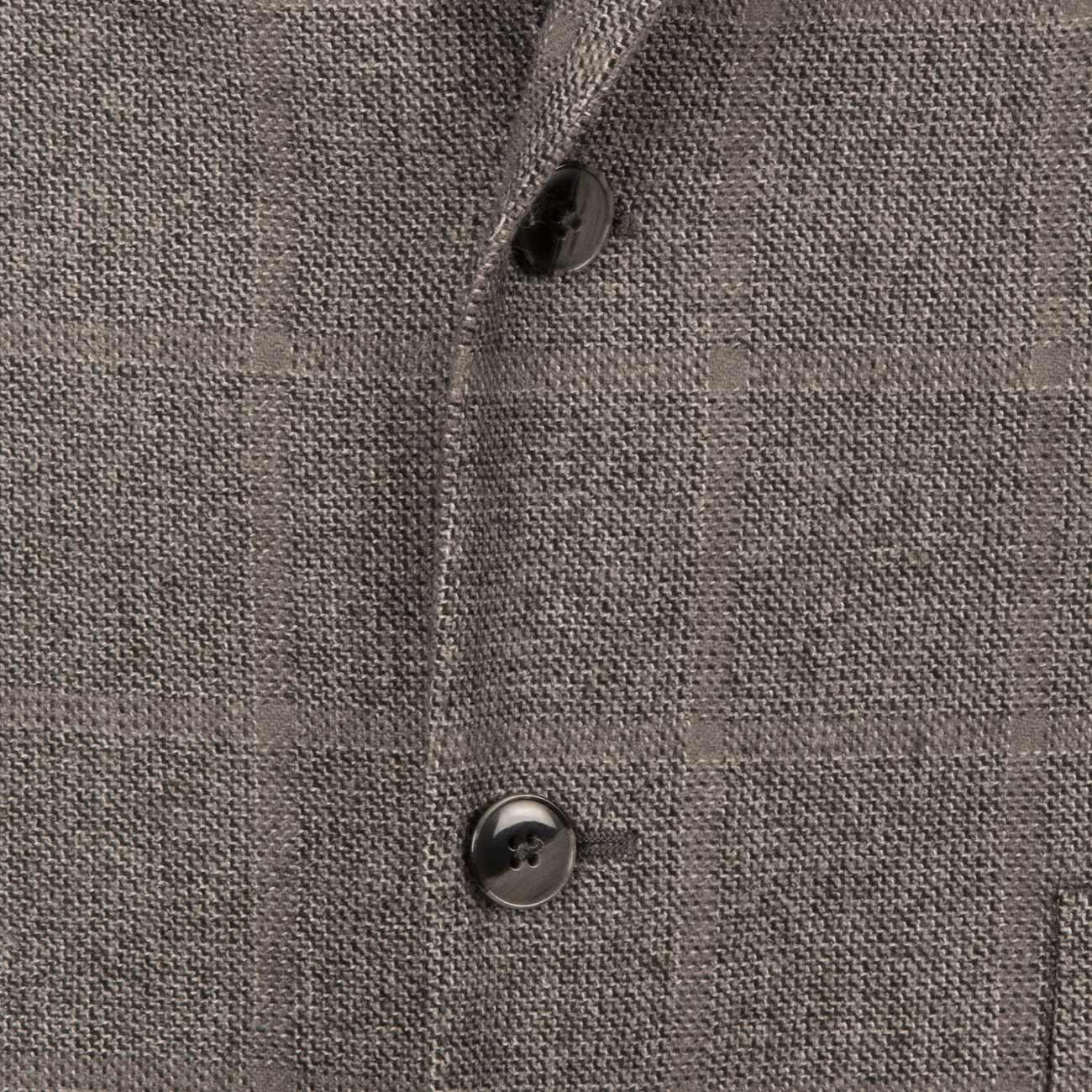 Giacca U.Decos.2B T.Appl. Slim Jacq.Quadri Lana/ Cot. Brando 2888/85032 6 GRIGIO BRANDO 