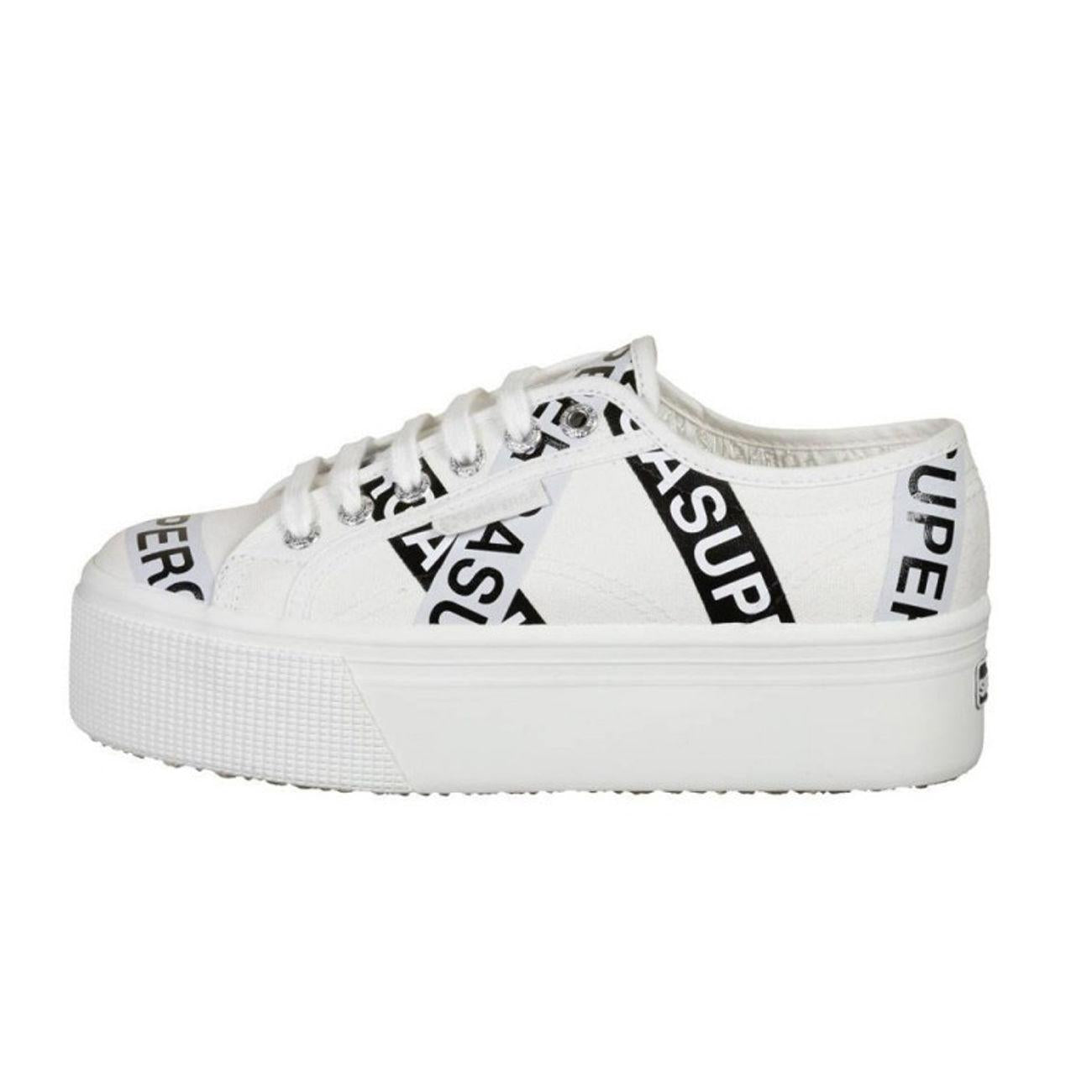 Sneakers 2790 Donna White Grey Black S41161W A0OWHITEGREY.BLACK SUPERGA 
