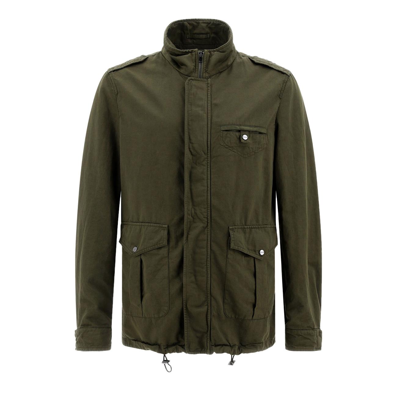 Field Jacket Garment Dyed Uomo Militare FI000112U13147 7730T01 MILITARE HERNO 