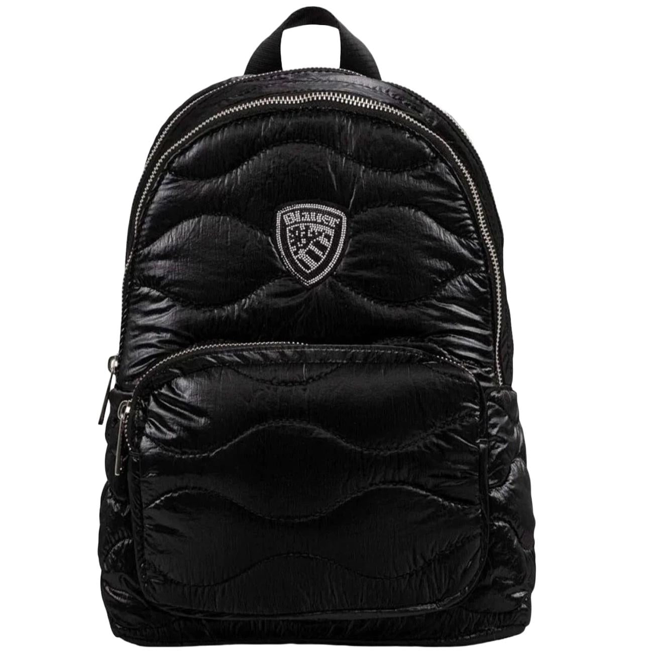 Padded Nylon Backpack Capienza 7L F5WAVE03/SOF BLK BLAUER 