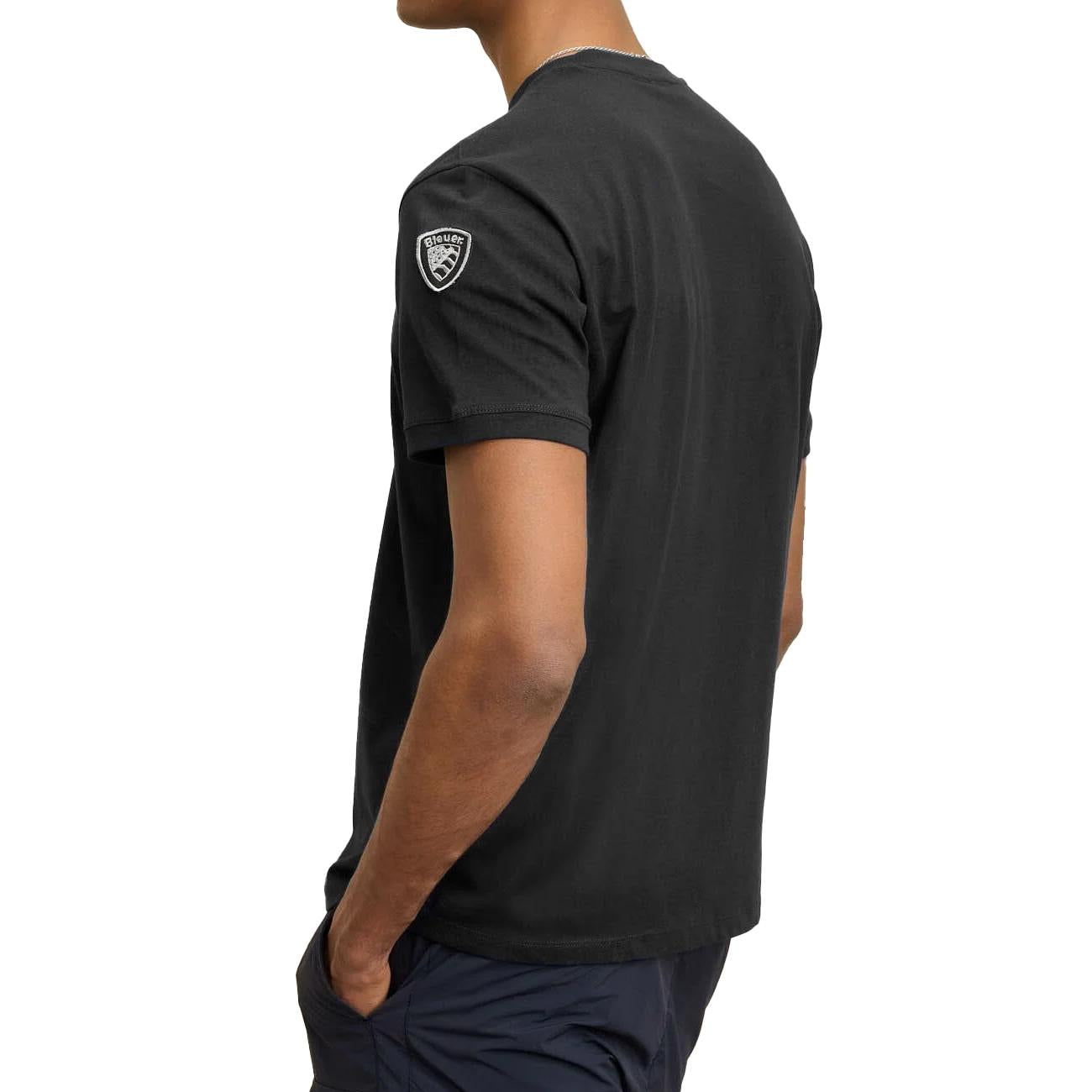 T-Shirt Girocollo Anthony 25SBLUH02275-007100 999 NERO BLAUER 