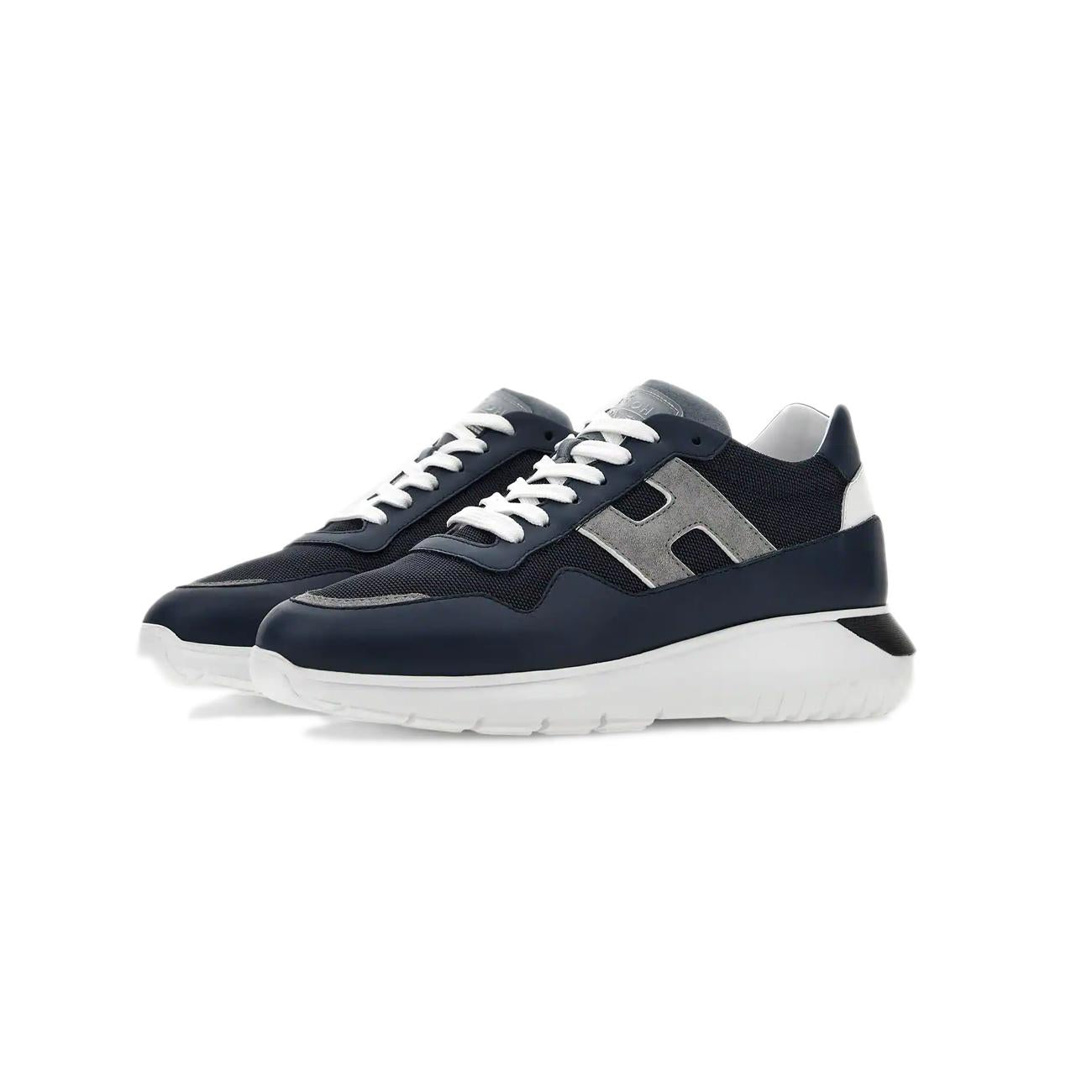 Sneakers Interactive3 Allac Uomo Blu Grigio Bianco HXM3710EG30QEW543J BLU HOGAN 