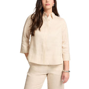 Camicia Boxy In Lino 5013P000322N 002 SABBIA ELENA MIRO' 
