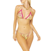 BIKINI TRINGOLO+SLIP LACCETTI 4GIVENESS FGBW2105 ACID BLOSSOM 4GIVENESS 
