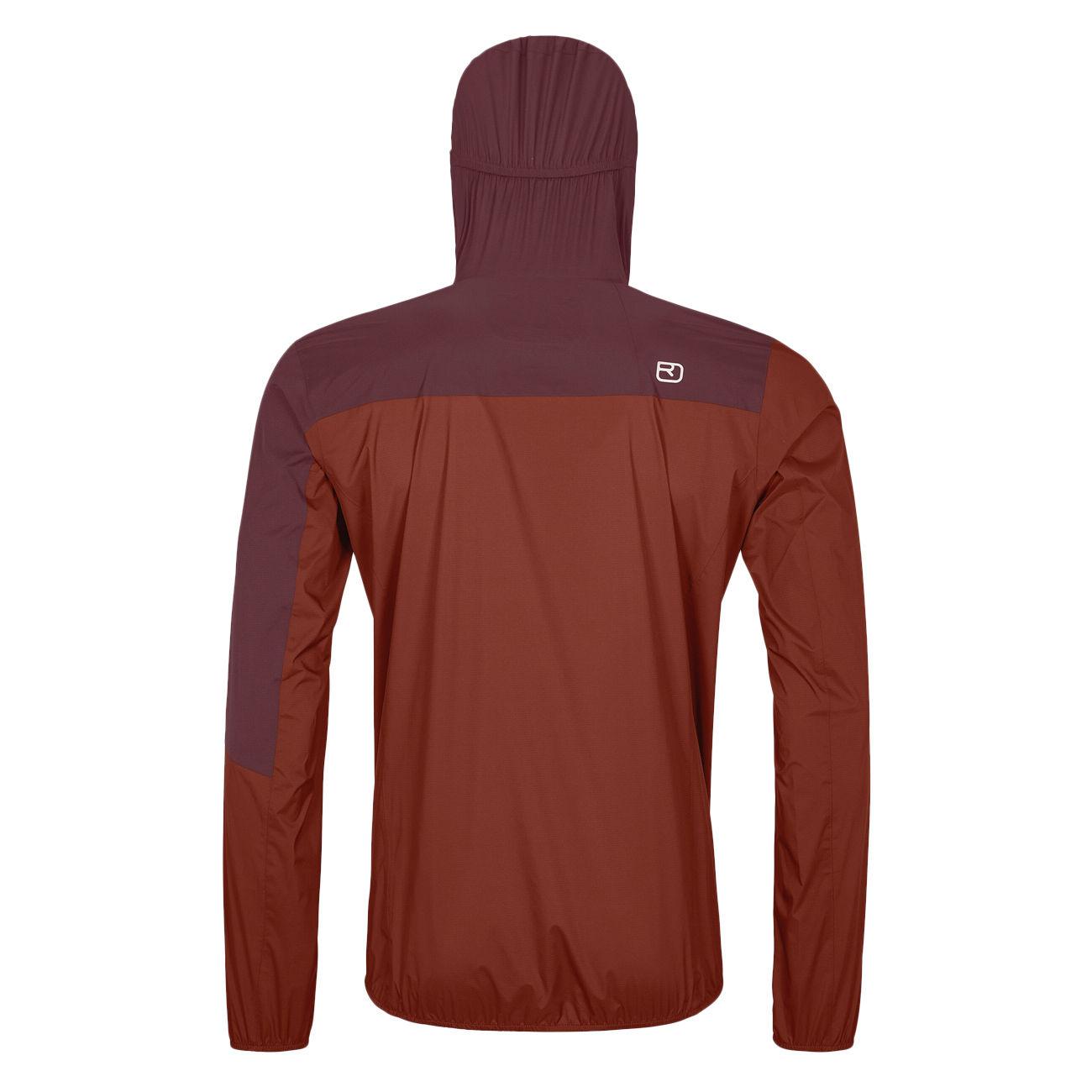 GIACCA U. 2.5L CIVETTA JACKET IMPERMEABILE ORTOVOX 70250 CLAY ORANGE ORTOVOX 