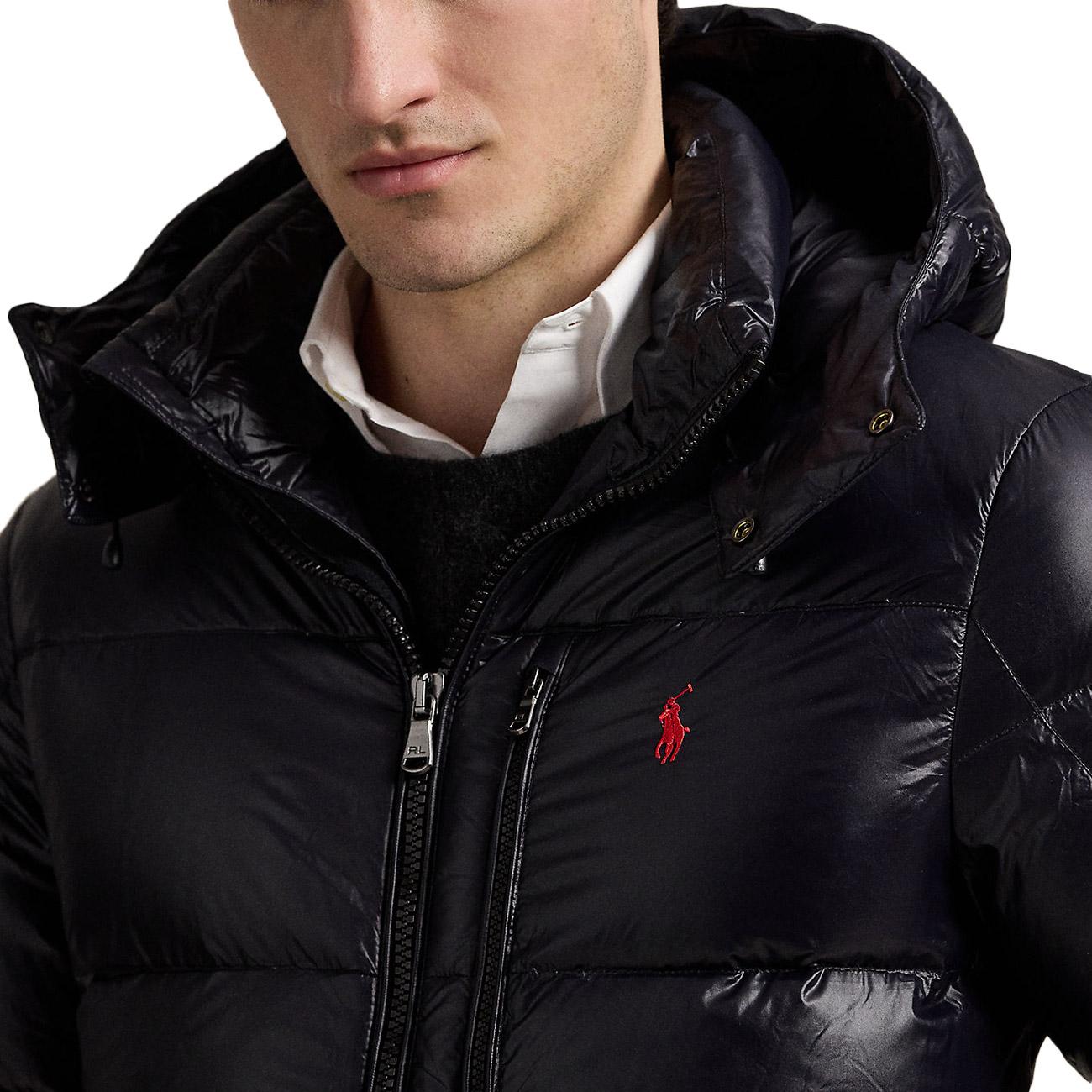 Giaccone Gorham Lucido 710968281 001 POLO BLACK GLOSSY POLO RALPH LAUREN 