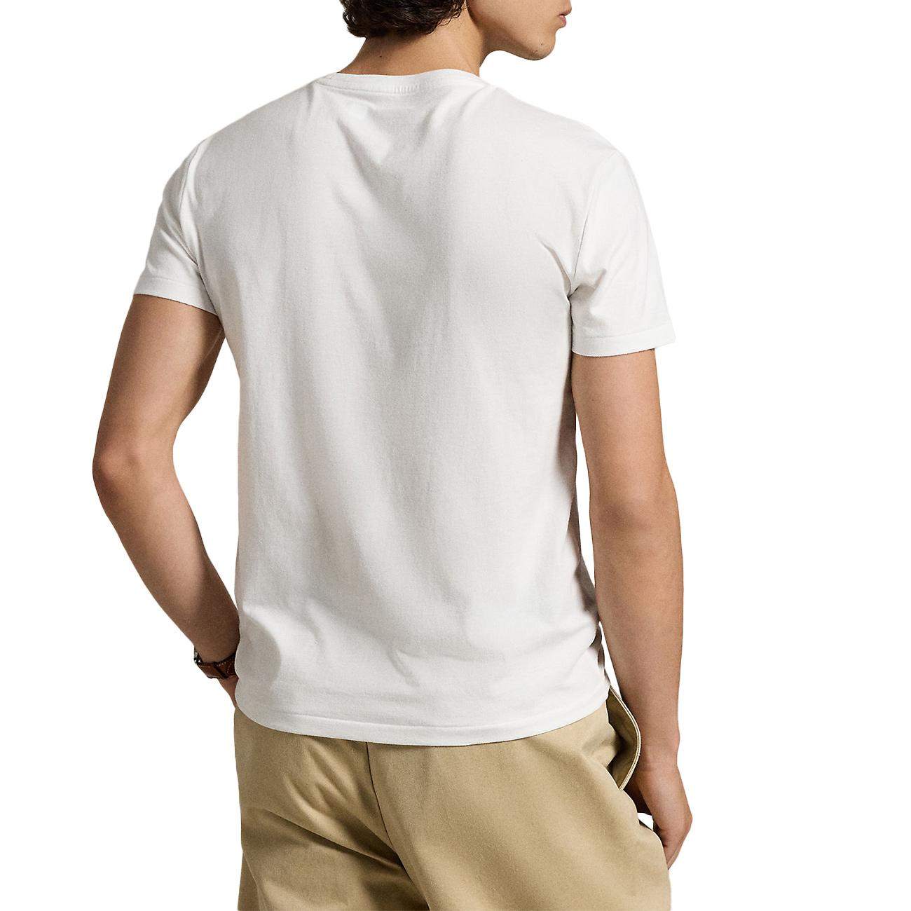 T.Shirt U. M/M Cotone Basica Rl 710680785 003 WHITE POLO RALPH LAUREN 