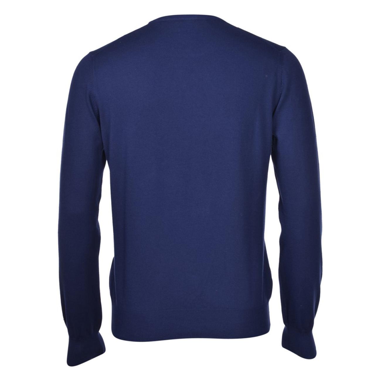 Pull U. M/L Cotone G/C 55167/18190 579 BLU APERTO LA FILERIA 