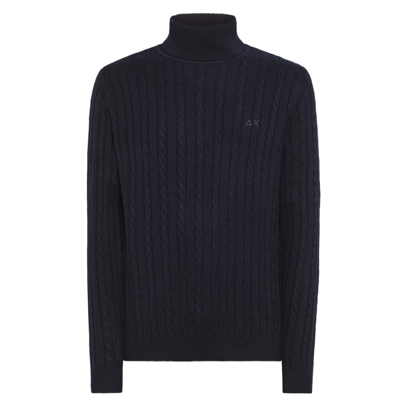 Maglia Turle Cable Uomo Blu Navy K43140 07 BLU NAVY SUN68 