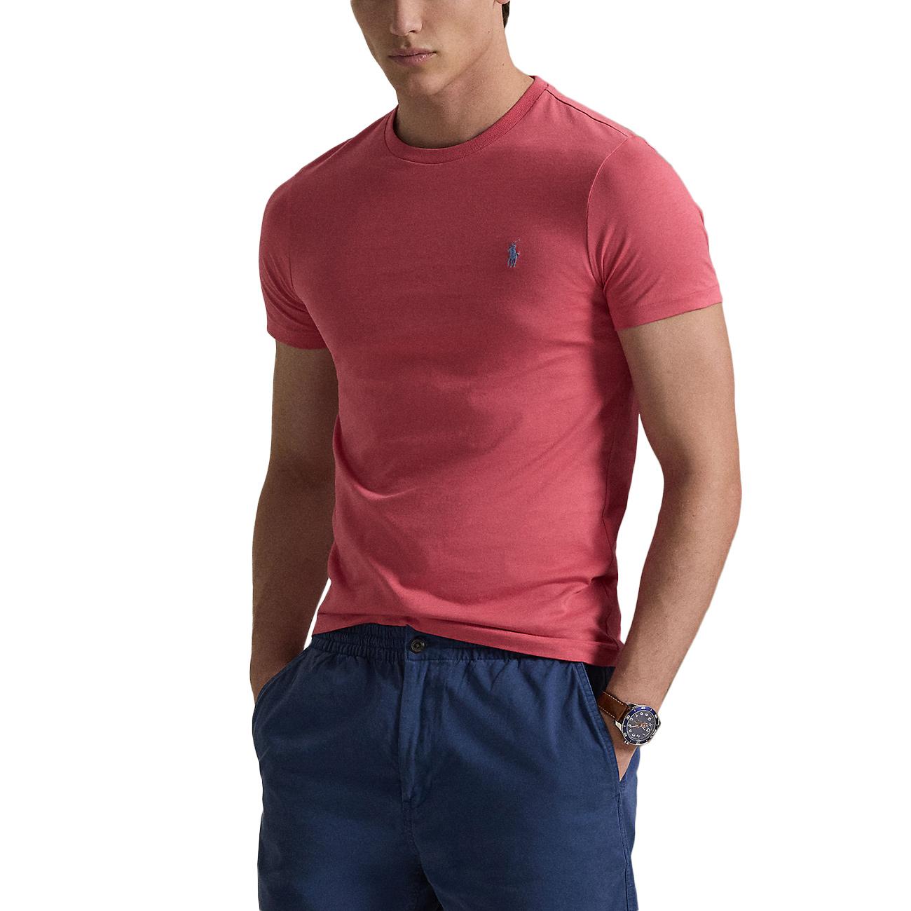 T-shirt Skin-Fit 710671438 515 RED SKY/C7215 POLO RALPH LAUREN 