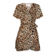 Abito Cedric Mini Donna Satin San Leopard CED001 05583F SATIN SAND LEOPARD 11 MC2 SAINT BARTH 