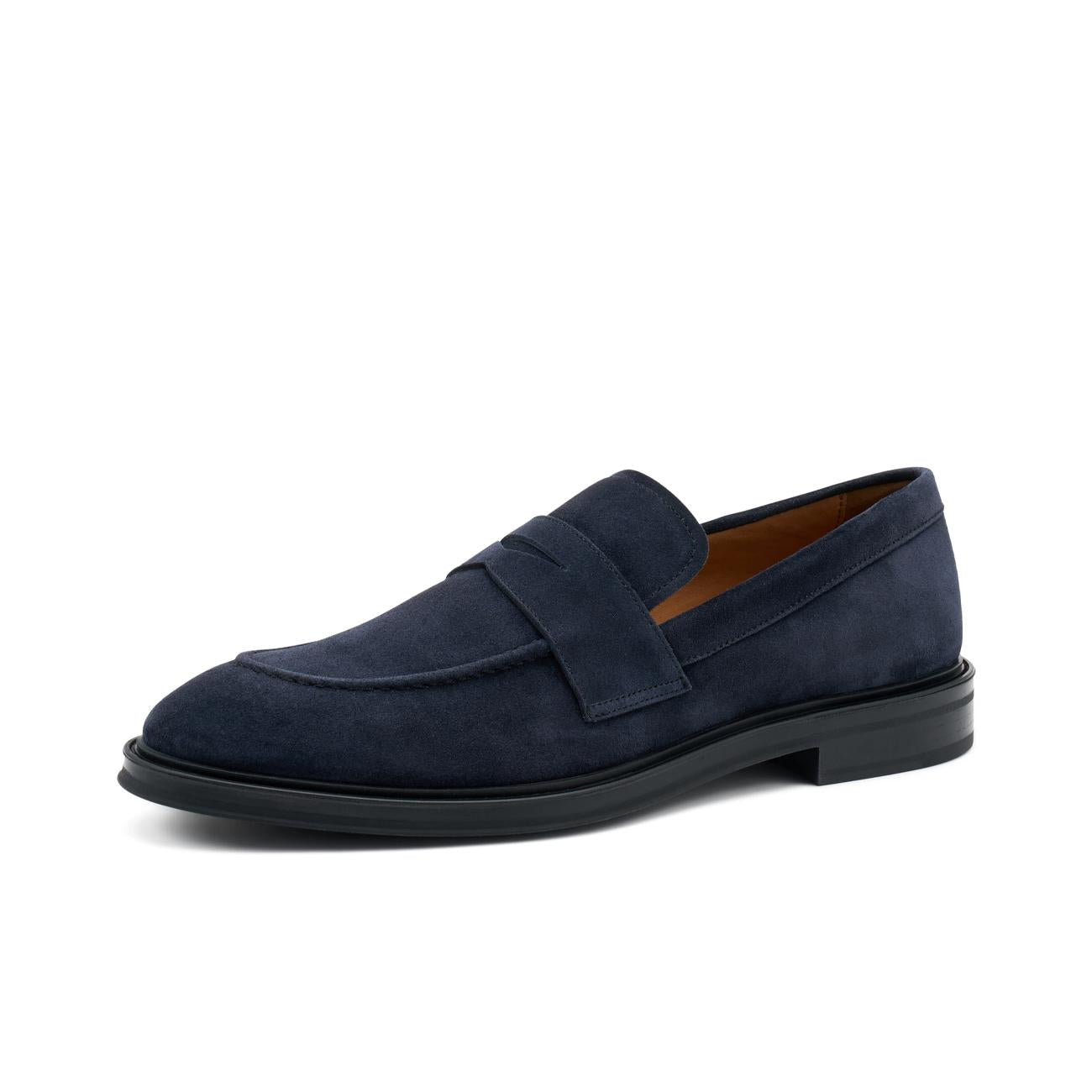 Mocassini Softy In Camoscio Uomo Blu 71C1 BLU FRAU 