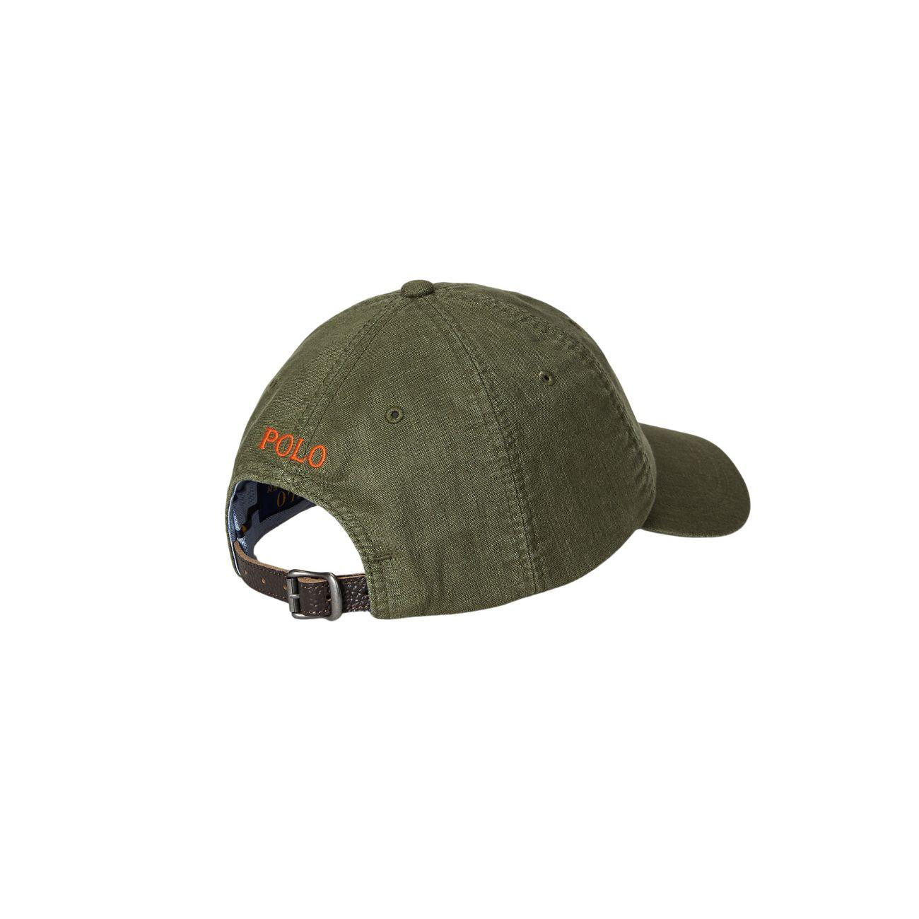 Cappello Baseball Lino Cls Uomo New Olive 710963684 005 NEW OLIVE POLO RALPH LAUREN 