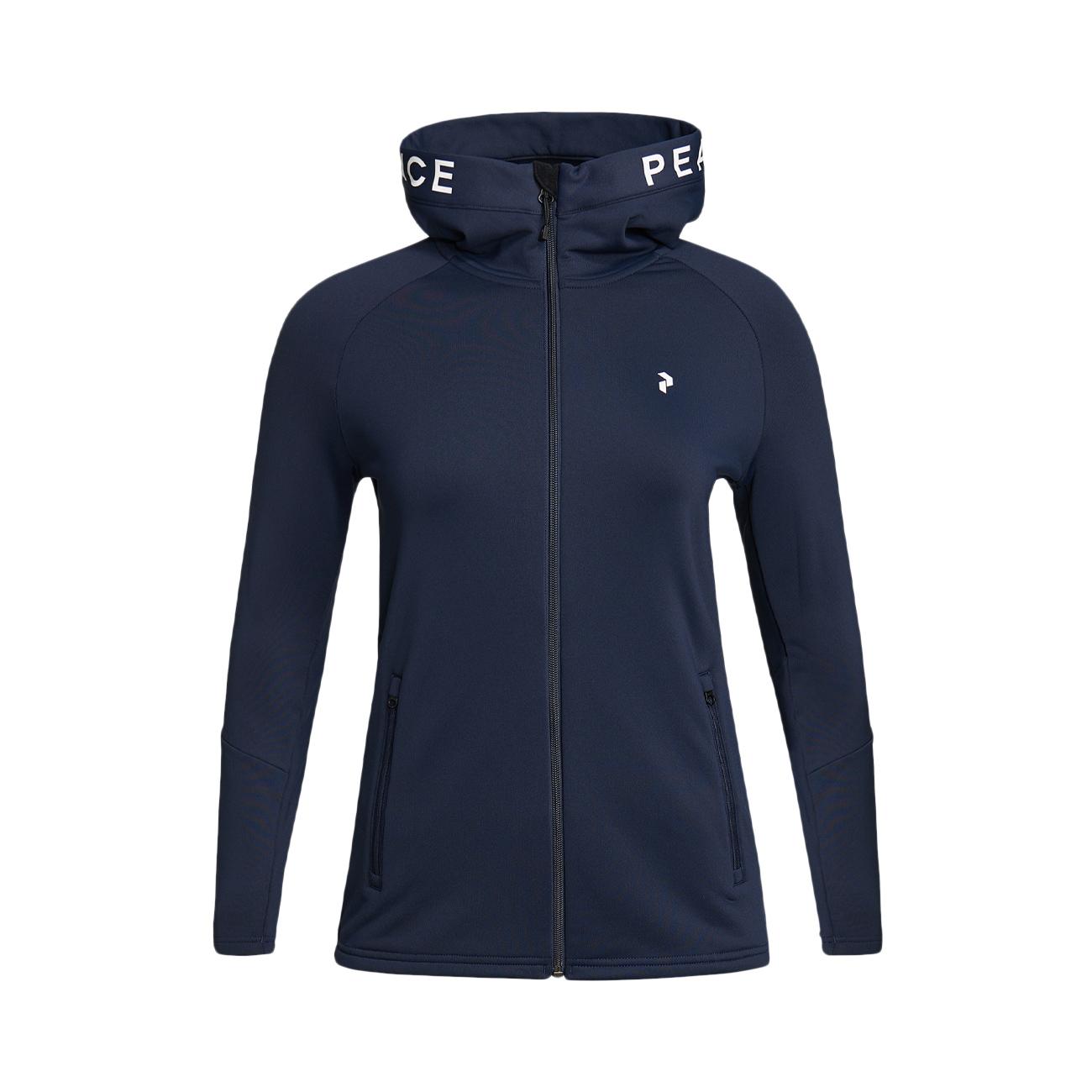 Felpa Rider Con Zip Donna Blue Shadow G77873 010 BLUE SHADOW PEAK PERFORMANCE 