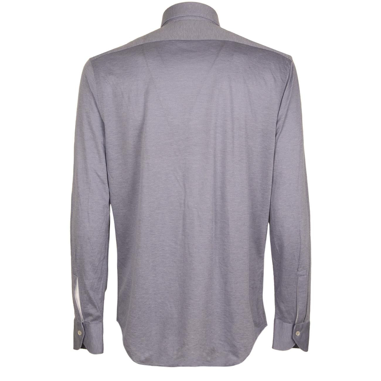 Camicia In Misto Cotone Uomo Blu 51474 004 BLU XACUS 