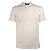 POLO U.MM SLIM COT. PIQUET STR 3BOTT. RALPH LAUREN 710541705 008 WHITE POLO RALPH LAUREN 