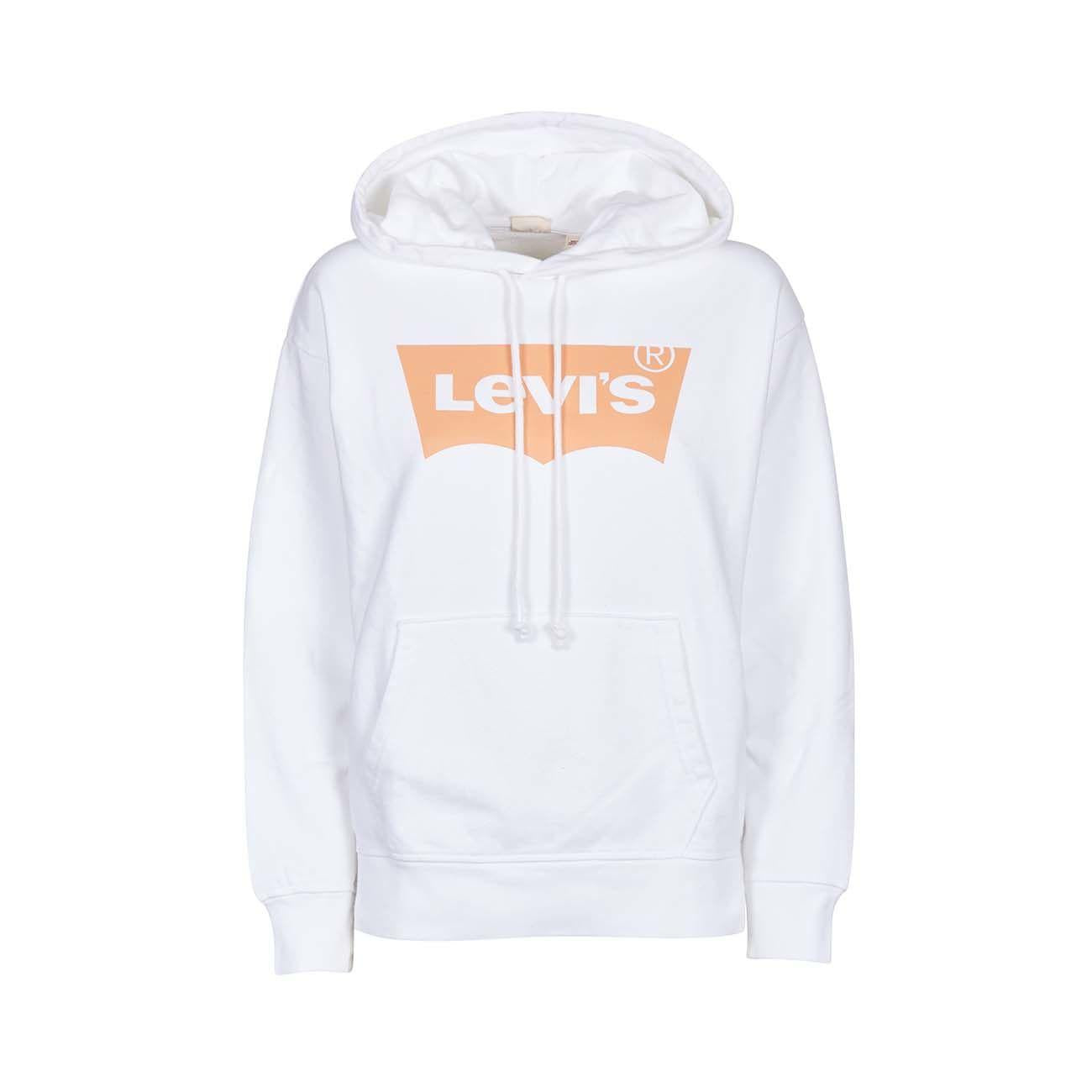 Felpa Logo Graphic Standard Donna White Nude LEVI/17487/0074 WHT.NUDE LEVIS 
