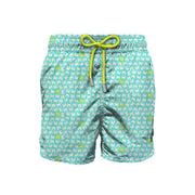 SWIM BOXER U. LIGHTING MICRO FANTASY ULTRALIGHT SWIM SHORT SAINT BARTH LIGHTING MICRO FANTASY 04105D CRAB BACKGROUND 5694 MC2 SAINT BARTH 