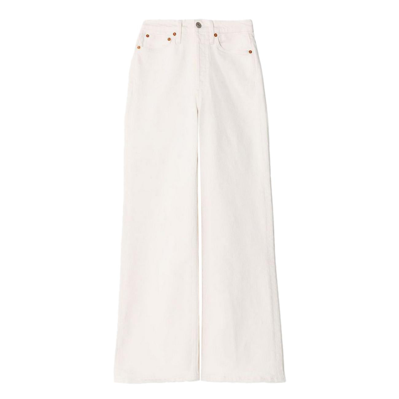 Jeans 70S Ultra High Rise Donna Vintage White 193-03WUHRSWL VINTAGE WHITE RE/DONE 