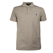 POLO U.MM SLIM COT. PIQUET STR 3BOTT. RALPH LAUREN 710541705 026 ANDOVER HEATHER POLO RALPH LAUREN 