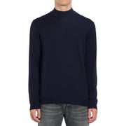 Maglia Dolcevita Regular In Lana E Cotone UT256-M00975-002-DU-W25 890 BLU DONDUP 