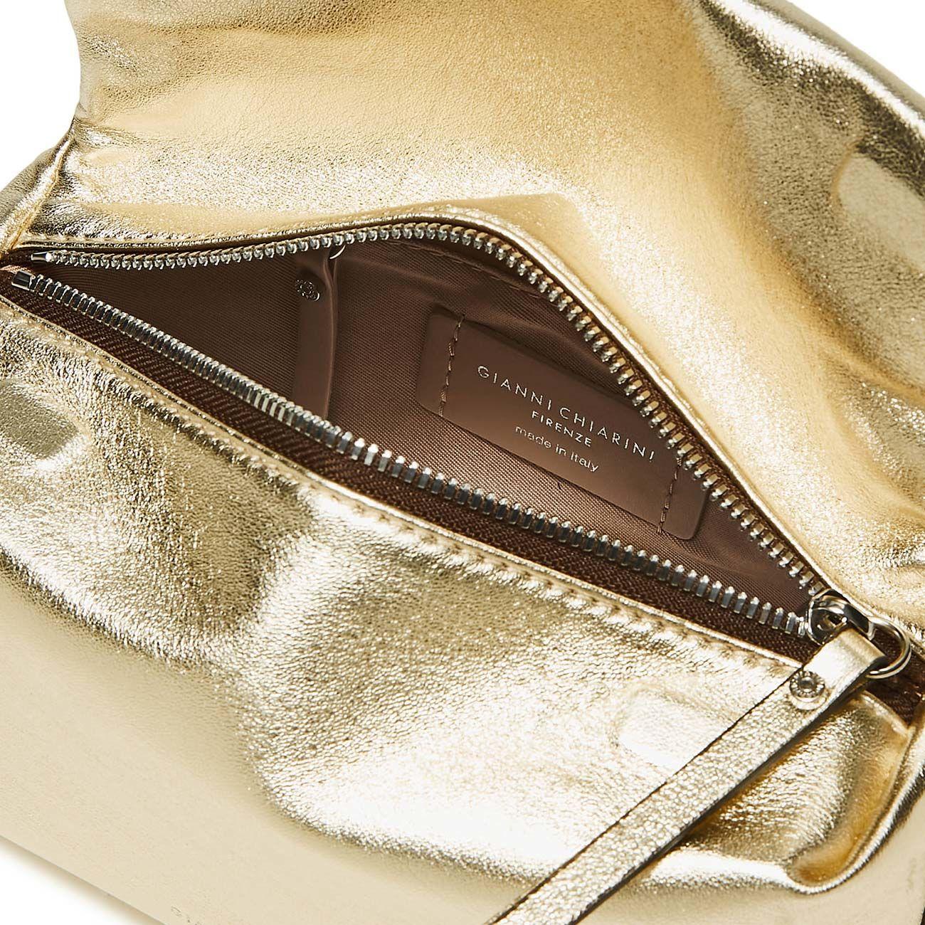 BORSA VALENTINA PELLE GIANNI CHIARINI BS10210SOLLAM 571 PLATINO GIANNI CHIARINI 