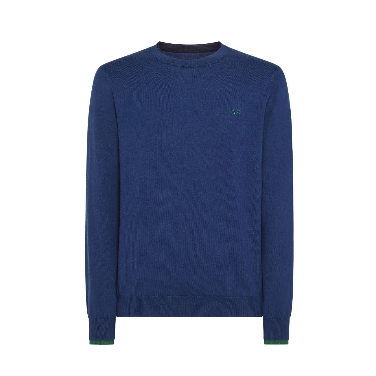 Pull A Costine In Lana Uomo Blu K43106 83 BLU SUN68 