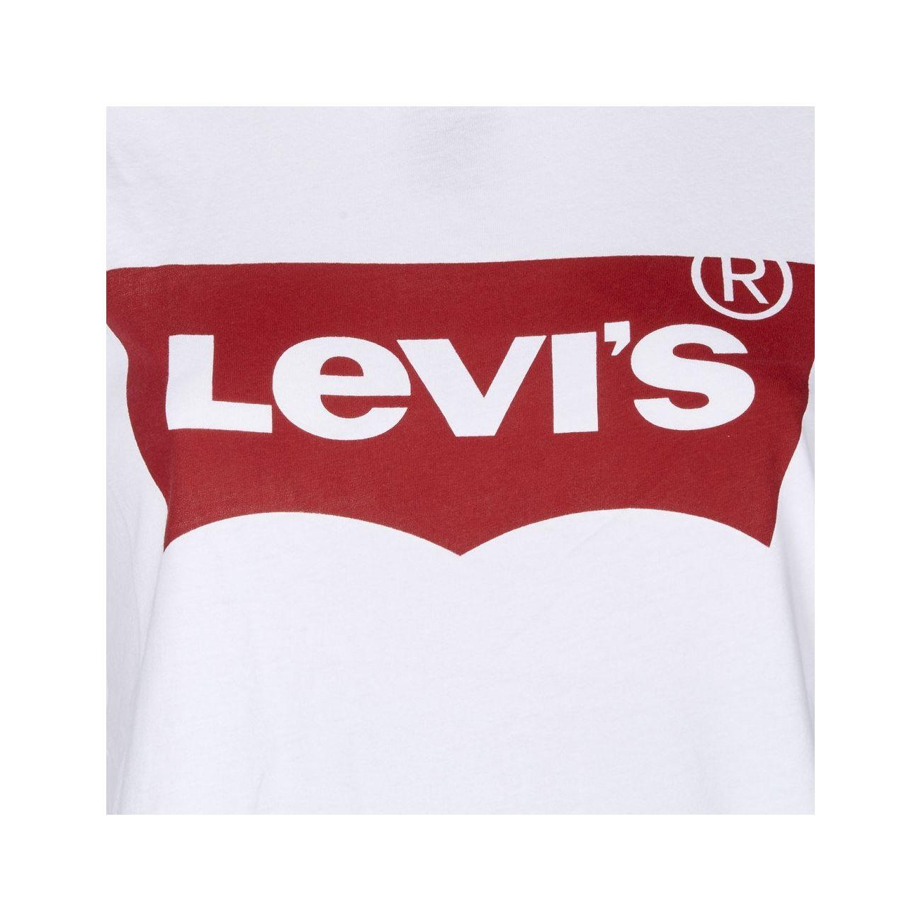 T-Shirt The Perfect Tee Donna Bianco Rosso LEVI/17369/0053 BIANCO/ROSSO LEVIS 